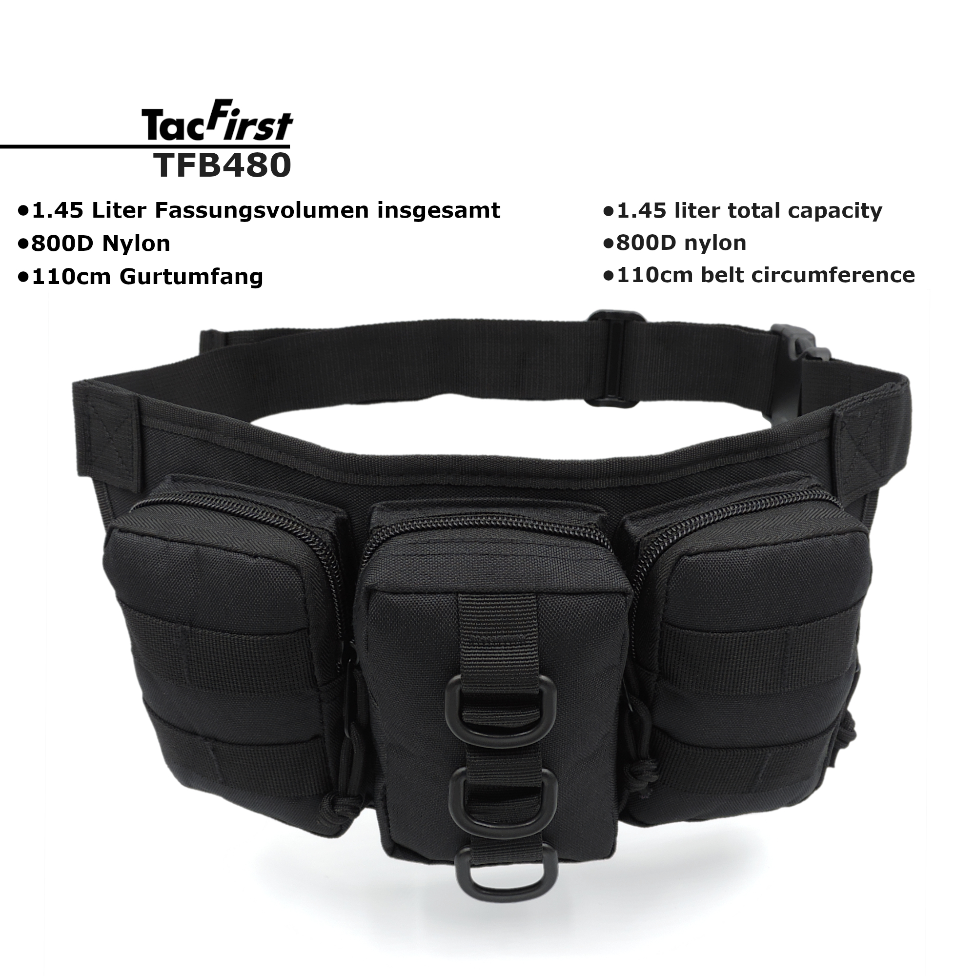 TacFirst® B480 Hüfttasche Triple