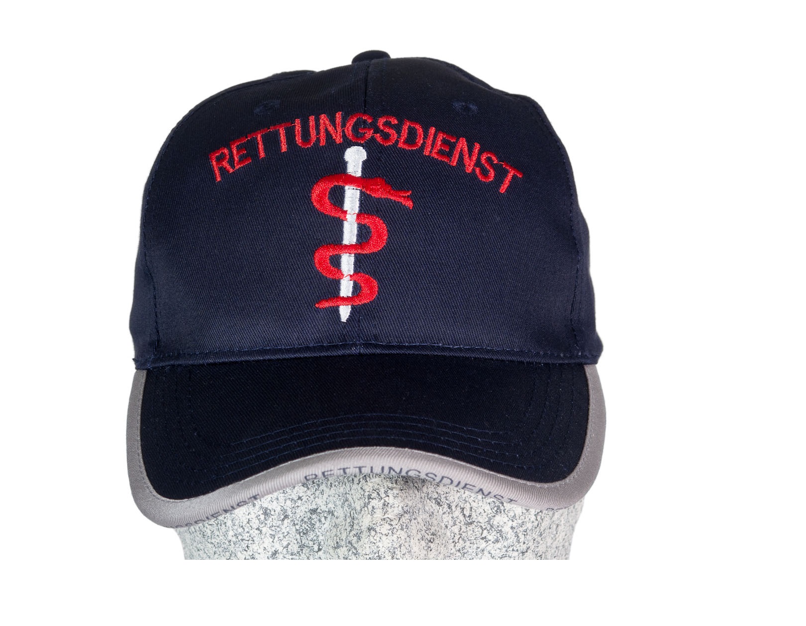 TacFirst Baseball Cap mit Stick Äskulapstab + RETTUNGSDIENST